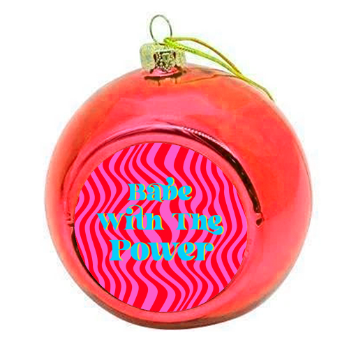 Babe - colourful christmas bauble by Wallace Elizabeth