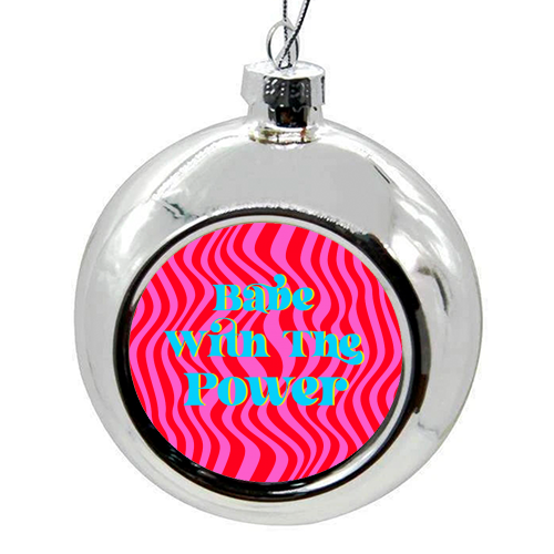 Babe - colourful christmas bauble by Wallace Elizabeth