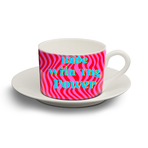 Babe - personalised cup and saucer by Wallace Elizabeth