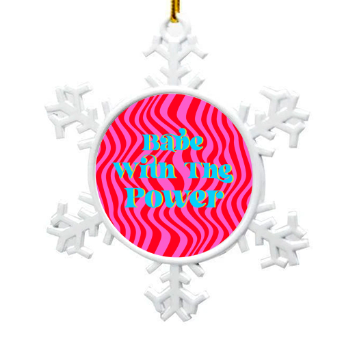 Babe - snowflake decoration by Wallace Elizabeth