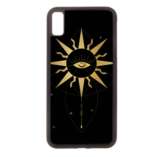 evil eye golden sun - stylish phone case by Anastasios Konstantinidis