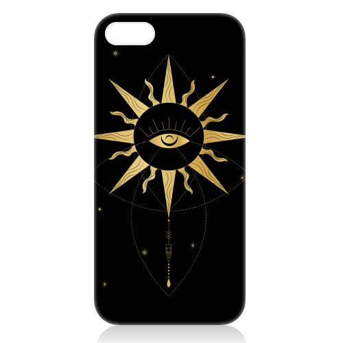 evil eye golden sun - unique phone case by Anastasios Konstantinidis