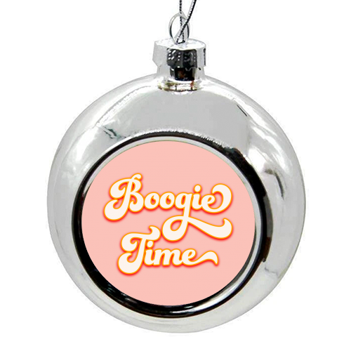 Boogie Time - colourful christmas bauble by Dominique Benedict