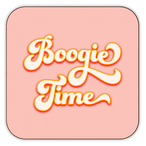 Boogie Time - personalised beer coaster by Dominique Benedict