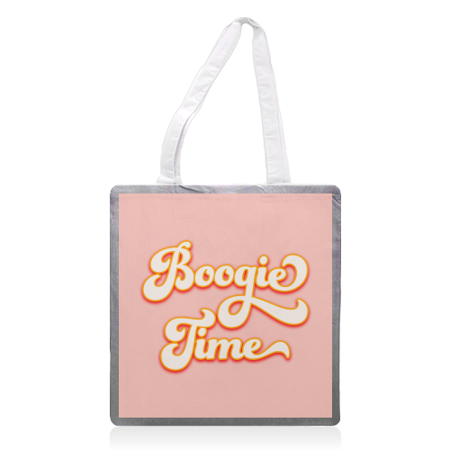 Boogie Time - printed tote bag by Dominique Benedict