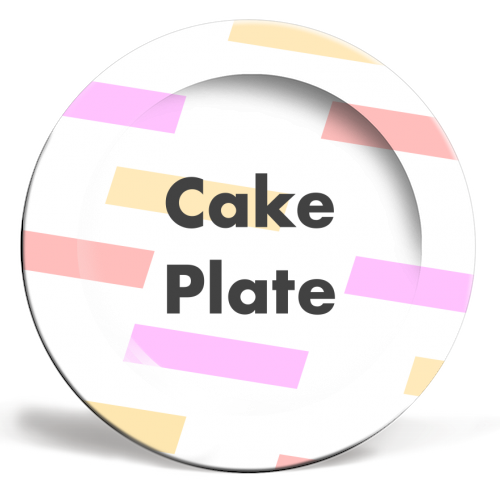 Cake Plate - ceramic dinner plate by Card and Cake
