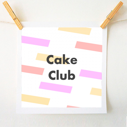 Cake Club - A1 - A4 art print by Card and Cake