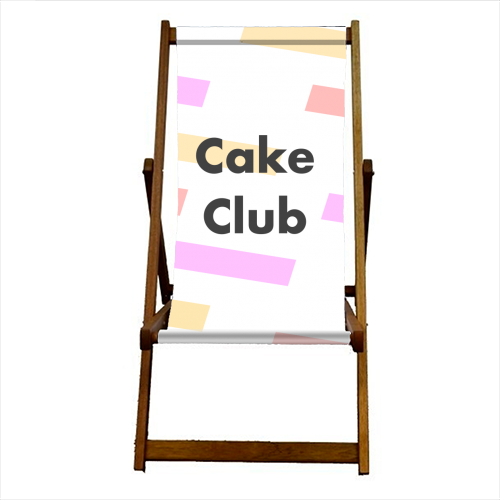 Cake Club - canvas deck chair by Card and Cake