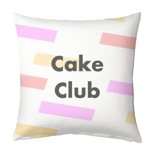 Cake Club - designed cushion by Card and Cake