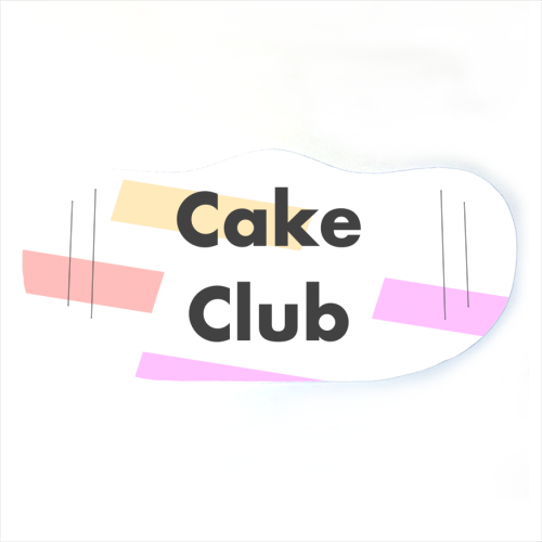 Cake Club - face cover mask by Card and Cake