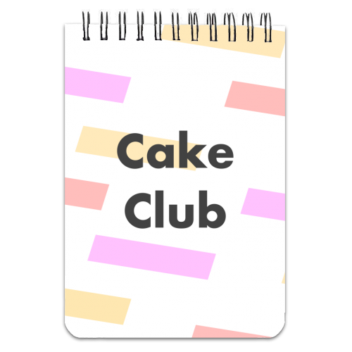 Cake Club - personalised A4, A5, A6 notebook by Card and Cake