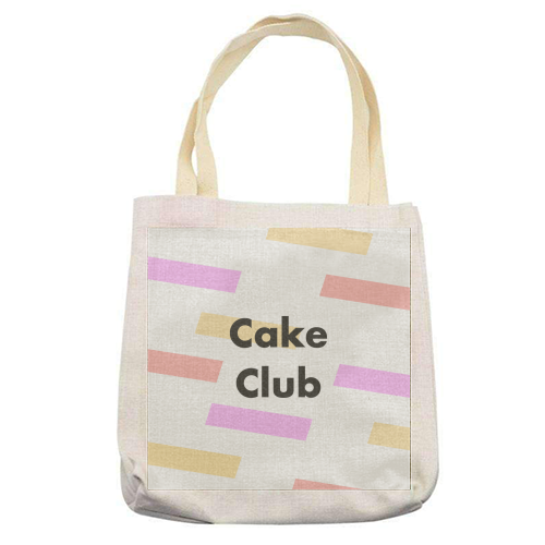 Cake Club - printed tote bag by Card and Cake