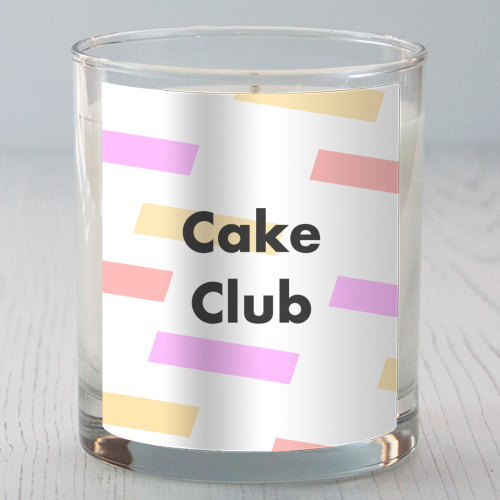 Cake Club - scented candle by Card and Cake