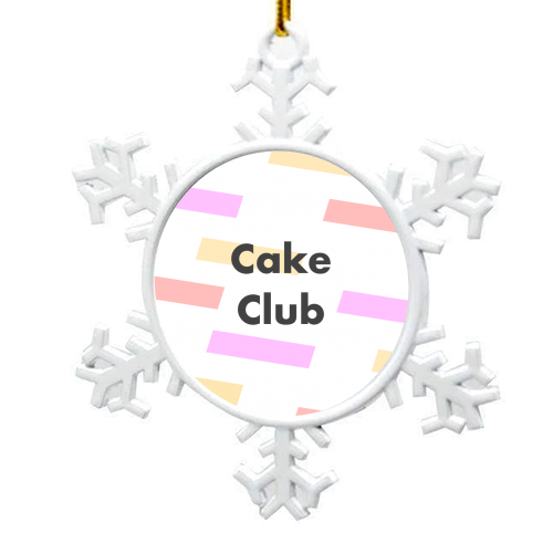 Cake Club - snowflake decoration by Card and Cake