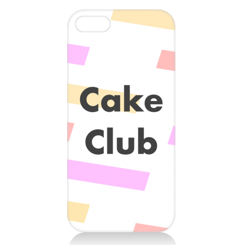 Cake Club - unique phone case by Card and Cake