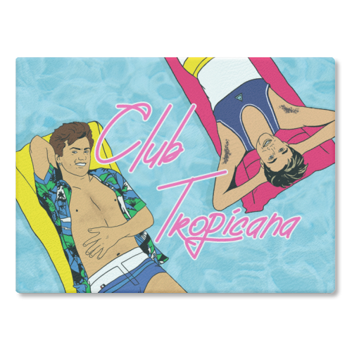 ClubTropicana - glass chopping board by Bite Your Granny