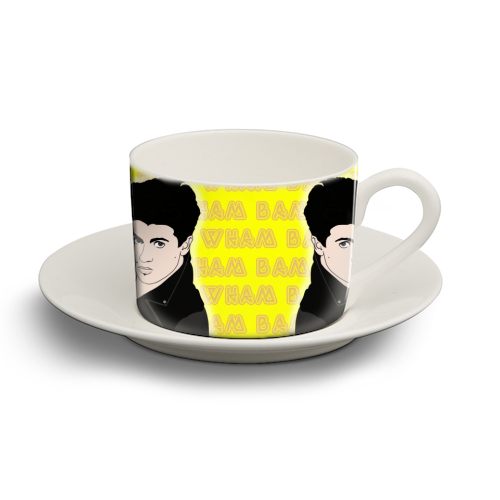 Wham Bam! - personalised cup and saucer by Bite Your Granny