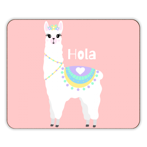 Hola Llama - designer placemat by Rock and Rose Creative