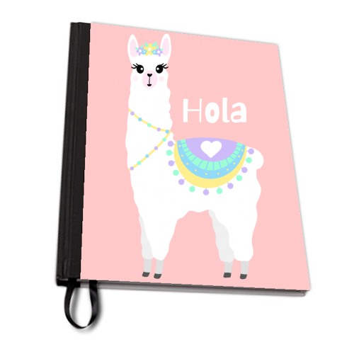 Hola Llama - personalised A4, A5, A6 notebook by Rock and Rose Creative