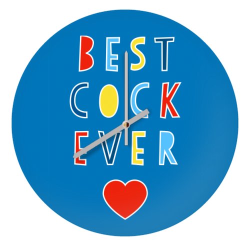 Best Cock Ever - quirky wall clock by Adam Regester