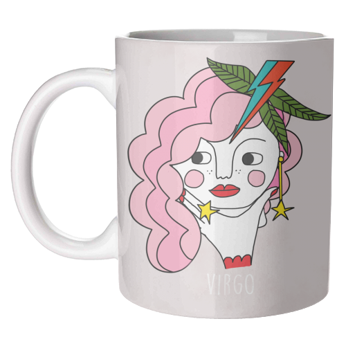 Virgo Girl - unique mug by Nichola Cowdery