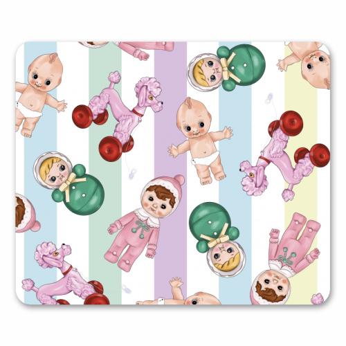 Kawaii Cute Print - funny mouse mat by Lucy Elliott