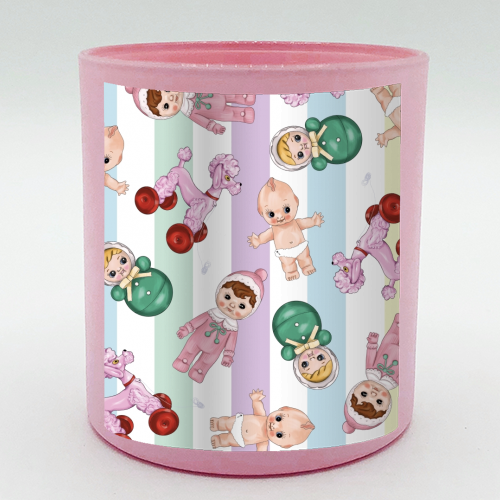 Kawaii Cute Print - scented candle by Lucy Elliott