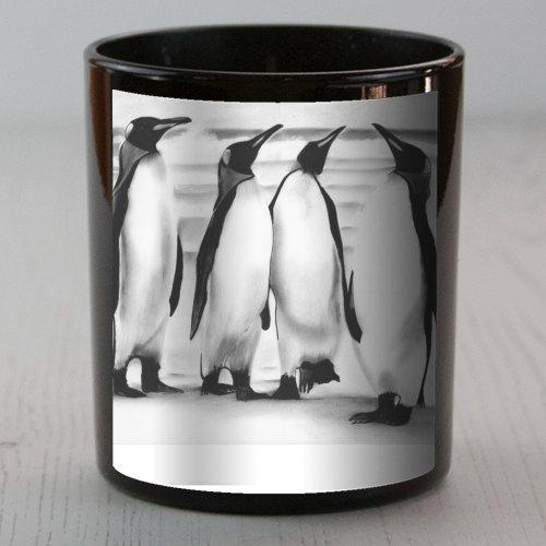 Planespotting Penguins - scented candle by LIBRA FINE ARTS