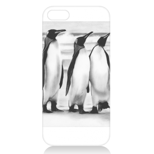 Planespotting Penguins - unique phone case by LIBRA FINE ARTS