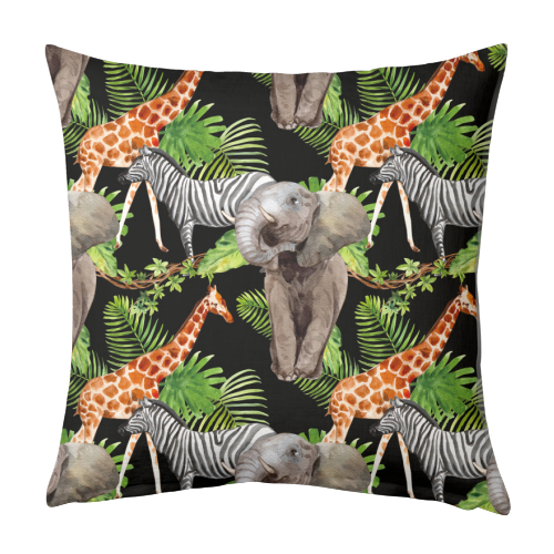 jungle animals - designed cushion by Anastasios Konstantinidis