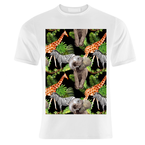 jungle animals - unique t shirt by Anastasios Konstantinidis