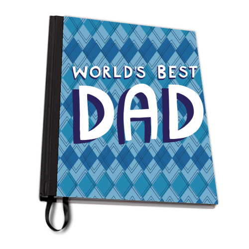 World's best dad - personalised A4, A5, A6 notebook by sarah morley