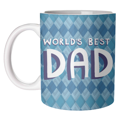 World's best dad - unique mug by sarah morley