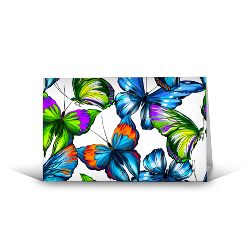 colorful butterflies - funny greeting card by Anastasios Konstantinidis