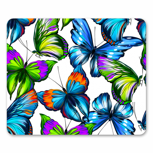 colorful butterflies - funny mouse mat by Anastasios Konstantinidis