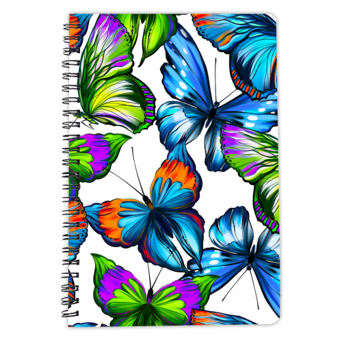 colorful butterflies - personalised A4, A5, A6 notebook by Anastasios Konstantinidis