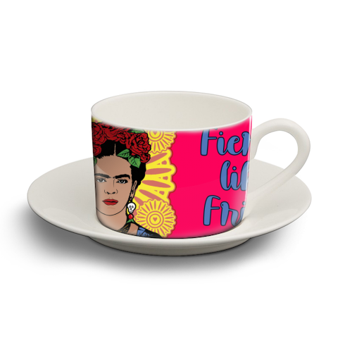 Fierce like Frida - personalised cup and saucer by Bite Your Granny