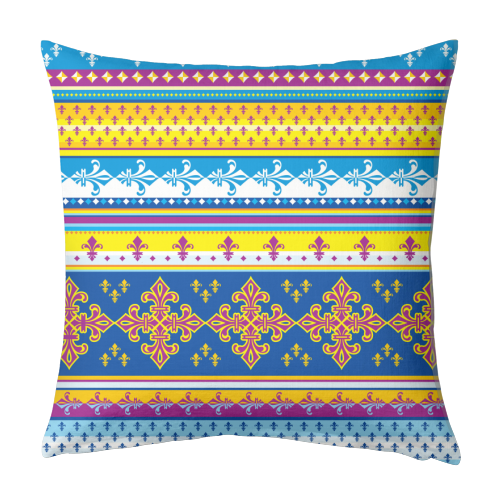 ethnic style pattern - designed cushion by Anastasios Konstantinidis