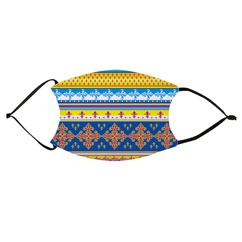 ethnic style pattern - face cover mask by Anastasios Konstantinidis