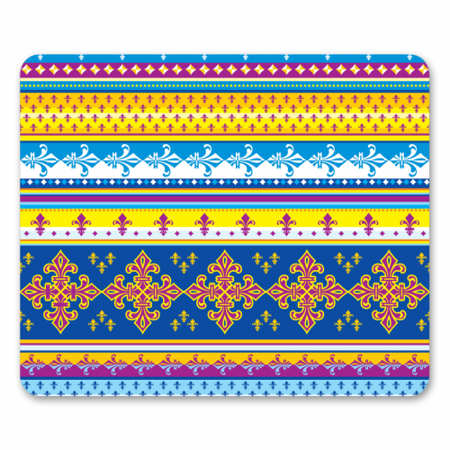 ethnic style pattern - funny mouse mat by Anastasios Konstantinidis