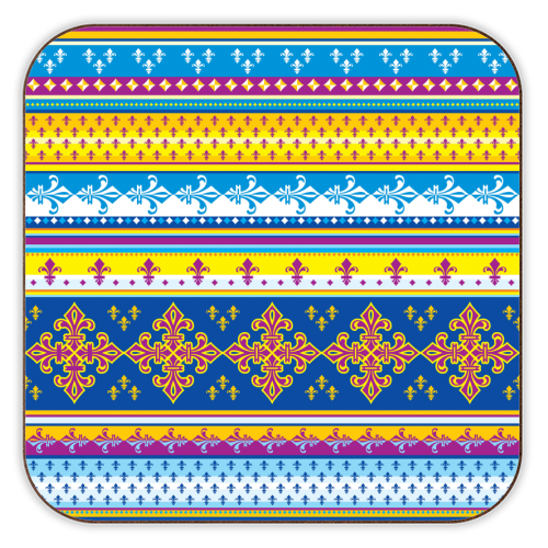 ethnic style pattern - personalised beer coaster by Anastasios Konstantinidis