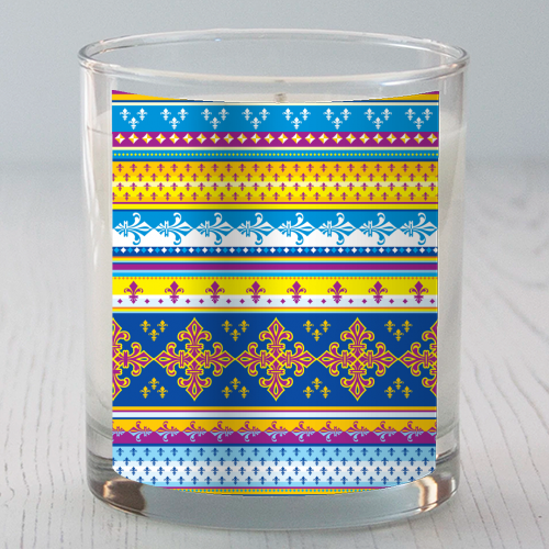 ethnic style pattern - scented candle by Anastasios Konstantinidis