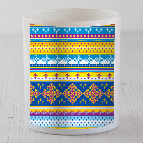 ethnic style pattern - scented candle by Anastasios Konstantinidis