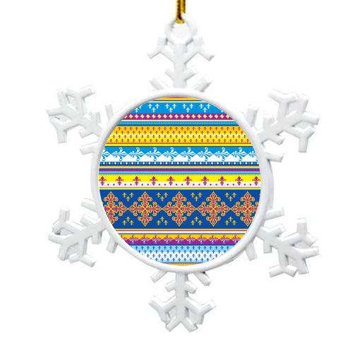 ethnic style pattern - snowflake decoration by Anastasios Konstantinidis