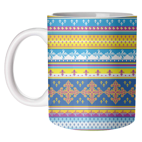 ethnic style pattern - unique mug by Anastasios Konstantinidis