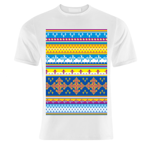 ethnic style pattern - unique t shirt by Anastasios Konstantinidis
