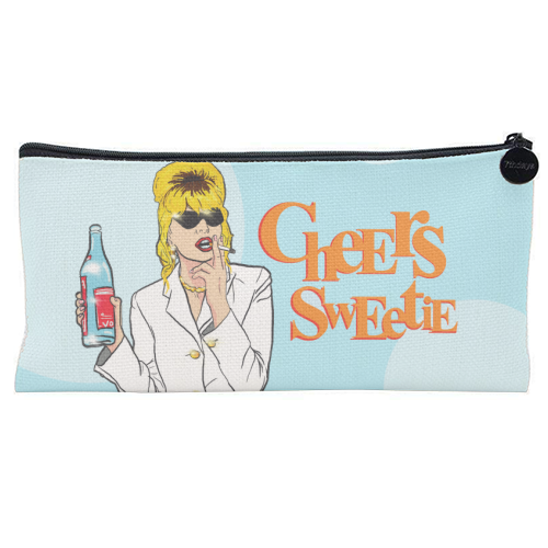 Cheers Sweetie - flat pencil case by Bite Your Granny