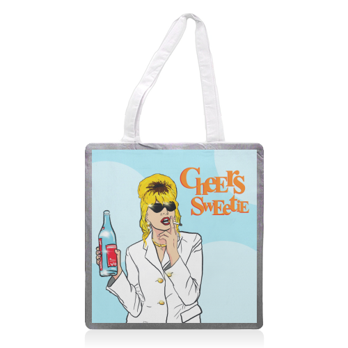 Cheers Sweetie - printed tote bag by Bite Your Granny