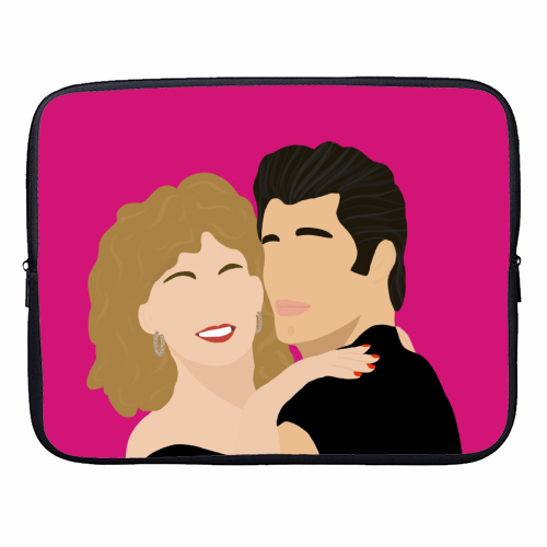 Grease - designer laptop sleeve by Rock and Rose Creative