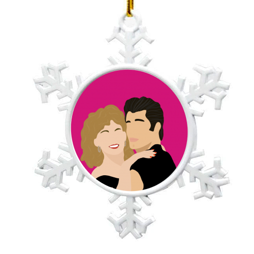 Grease - snowflake decoration by Rock and Rose Creative